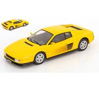 MODELLINO AUTO STATICO KK SCALE FERRARI TESTAROSSA 1986 GIALLO SCALA 1:18