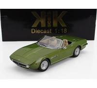 MODELLINO AUTO STATICO KK SCALE MASERATI GHIBLI SPIDER CABRIOLET 1970 VERDE 1:18