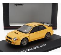 MODELLINO AUTO STATICO KYOSHO IMPREZA S202 2002 GIALLO MODELLISMO SCALA 1/43