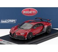 MODELLINO AUTO STATICO LOOKSMART BUGATTI CHIRON PUR SPORT 2020 ROSSO SCALA 1/43