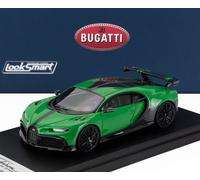 MODELLINO AUTO STATICO LOOKSMART BUGATTI CHIRON PUR SPORT 2020 VERDE SCALA 1/43