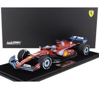 MODELLINO AUTO STATICO LOOKSMART FERRARI F1 SF24 LECLERC MIAMI GP 2024 1/18