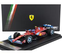 MODELLINO AUTO STATICO LOOKSMART FERRARI F1 SF24 SAINZ MIAMI GP 2024 SCALA 1/43