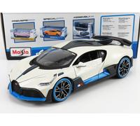 MODELLINO AUTO STATICO MAISTO BUGATTI DIVO 2018 BIANCO MODELLISMO SCALA 1/24