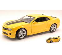 MODELLINO AUTO STATICO MAISTO CHEVROLET CAMARO SS RS 2010 GIALLO/NERO SCALA 1:18