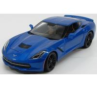 MODELLINO AUTO STATICO MAISTO CHEVROLET CORVETTE COUPE STINGRAY 2014 BLU 1/18