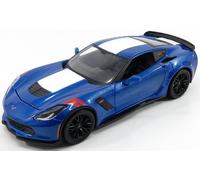 MODELLINO AUTO STATICO MAISTO CHEVROLET CORVETTE GRAND SPORT 2017 BLU SCALA 1/24