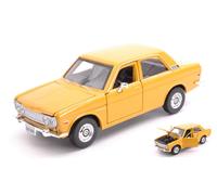 MODELLINO AUTO STATICO MAISTO DATSUN 510 1971 GIALLO MODELLISMO SCALA 1:24