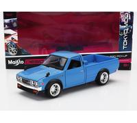 MODELLINO AUTO STATICO MAISTO DATSUN 620 PICK-UP CUSTOM 1973 BLU SCALA 1/24
