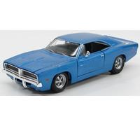 MODELLINO AUTO STATICO MAISTO DODGE CHARGER R/T 1969 BLU MODELLISMO SCALA 1/25