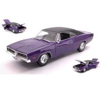 MODELLINO AUTO STATICO MAISTO DODGE CHARGER R/T 1969 VIOLA MODELLISMO SCALA 1:18