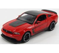 MODELLINO AUTO STATICO MAISTO FORD MUSTANG BOSS 302 2012 ARANCIO NERO SCALA 1/24