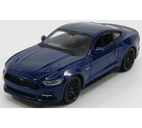 MODELLINO AUTO STATICO MAISTO FORD MUSTANG COUPE 5.0 GT 2015 BLU SCALA 1/24
