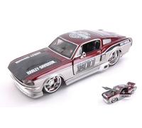 MODELLINO AUTO STATICO MAISTO FORD MUSTANG GT 1967 HARLEY DAVIDSON SCALA 1/24
