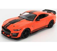 MODELLINO AUTO STATICO MAISTO FORD MUSTANG SHELBY GT500 COUPE 2020 ARANCIO 1/24