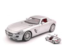 MODELLINO AUTO STATICO MAISTO MERCEDES SLS AMG SILVER MODELLISMO SCALA 1:18