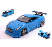 MODELLINO AUTO STATICO MAISTO NISSAN GT-R 2009 DESIGN TOKYO MODERN BLU 1:24