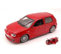MODELLINO AUTO STATICO MAISTO VW GOLF R32 2002 ROSSO MODELLISMO SCALA 1:24