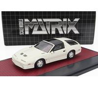 MODELLINO AUTO STATICO MATRIX PONTIAC FIREBIRD TRANSAM KAMMBACK 1985 BIANCO 1/43