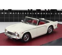 MODELLINO AUTO STATICO MATRIX TRIUMPH TR5 CABRIOLET 1967 BIANCO SCALA 1/43