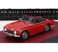MODELLINO AUTO STATICO MATRIX TRIUMPH TR5 CABRIOLET 1967 ROSSO SCALA 1/43