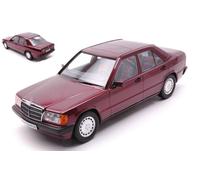 MODELLINO AUTO STATICO MERCEDES 190E 1.8 AVANTGARDE W201 1993 ROSSO SCALA 1:18