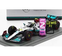 MODELLINO AUTO STATICO MERCEDES GP F1 W13E HAMILTON BRASILE GP 2022 SCALA 1/43