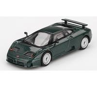 MODELLINO AUTO STATICO MINI GT BUGATTI EB110 GT 1995 VERDE MODELLISMO SCALA 1:64