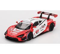 MODELLINO AUTO STATICO MINI GT MCLAREN 720S GT3 EVO LAGUNA SECA 2024 SCALA 1/64