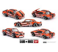 MODELLINO AUTO STATICO MINI GT NISSAN SKYLINE 2000 GT-R KAIDO RACING SCALA 1/64