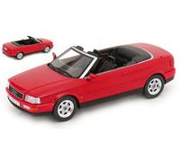 MODELLINO AUTO STATICO MODEL CAR AUDI 80 CABRIO 1991 ROSSO MODELLISMO SCALA 1:18