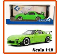 Modellino auto statico modellini scala 1/18 MAZDA RX7 TYPE RS VERDE 1999 Solido