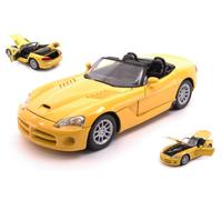 MODELLINO AUTO STATICO MOTORMAX DODGE VIPER SRT-10 2003 GIALLO SCALA 1:18