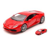MODELLINO AUTO STATICO NEW RAY LAMBORGHINI HURACAN LP610-4 ROSSO SCALA 1:24