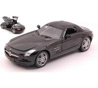MODELLINO AUTO STATICO NEW RAY MERCEDES SLS AMG 2010 NERO MODELLISMO SCALA 1:24