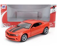MODELLINO AUTO STATICO NEWRAY CHEVROLET CAMARO SS COUPE 2010 ARANCIO SCALA 1/24