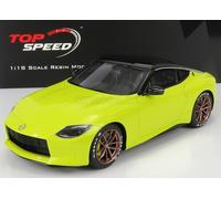 MODELLINO AUTO STATICO Nissan Z Proto 2021 GIALLO NERO MODELLISMO SCALA 1:18