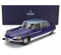 MODELLINO AUTO STATICO NOREV CITROEN DS21 LORRAINE 1969 2 TONE BLU SCALA 1:18