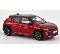 MODELLINO AUTO STATICO NOREV PEUGEOT 208 GT 2024 ROSSO MODELLISMO SCALA 1:43