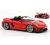 MODELLINO AUTO STATICO NOREV PORSCHE 718 SPYDER RS 2023 ROSSO SCALA 1:18