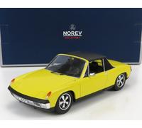MODELLINO AUTO STATICO NOREV PORSCHE VOLKSWAGEN 914/4 2.0 1975 GIALLO SCALA 1/18