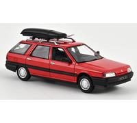 MODELLINO AUTO STATICO NOREV RENAULT 21 NEVADA 1989 ROSSO MODELLISMO SCALA 1:43