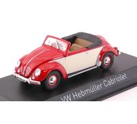 MODELLINO AUTO STATICO NOREV VW HEBMULLER 1949 ROSSO MODELLISMO SCALA 1:43