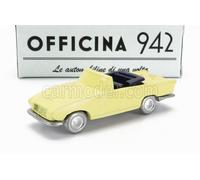 MODELLINO AUTO STATICO OFFICINA 942 FIAT 1200 SPIDER GHIA GIALLO 1958 1/76