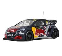 MODELLINO AUTO STATICO OTTOMOBILE PEUGEOT 208 WRX BELGIUM GP 2018 LOEB 1:18