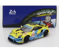 MODELLINO AUTO STATICO PORSCHE 911 991 LE MANS 2022 POORDAD ROOT HEYLEN 1:64