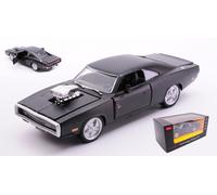 MODELLINO AUTO STATICO RASTAR DODGE CHARGER R/T 1970 ENGINE VERSION NERO 1:36