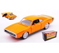 MODELLINO AUTO STATICO RASTAR DODGE CHARGER R/T WITH SOUND ARANCIO SCALA 1:36