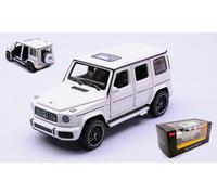 MODELLINO AUTO STATICO RASTAR MERCEDES AMG G63 WITH SOUND BIANCO SCALA 1:32