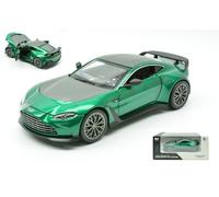MODELLINO AUTO STATICO RE.EL.TOYS ASTON MARTIN V12 VANTAGE VERDE/CARBON 1:24